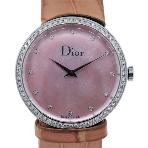 dior pink watch